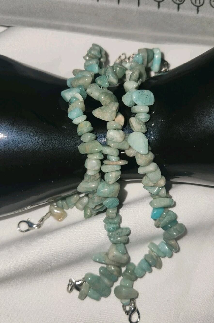 Amazonite Chip Bracelets Set Of 3 New Without Tags